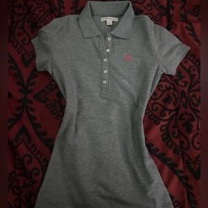 Grey Aeropostale polo shirt with design, Really New, not Worn